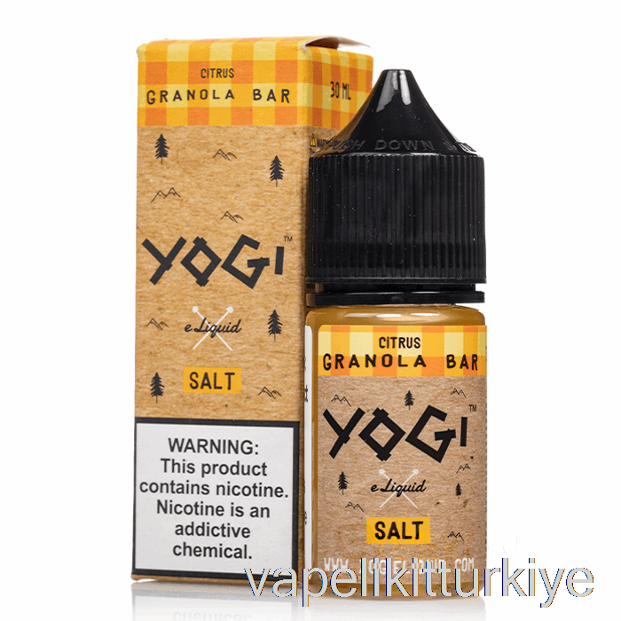 Vape Elektronik Sigara Narenciye Granola Bar - Yogi Tuzları E-sıvı - 30ml 50mg